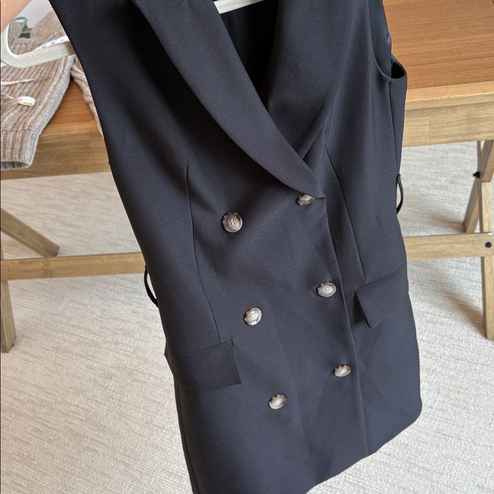 Zara Double Breasted Button Front Mini Dress - image 6